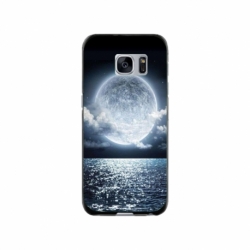 Husa personalizata tip carcasa HQPrint pentru Samsung Galaxy S7 Edge, model Moon Sky, multicolor, S1D1M0228