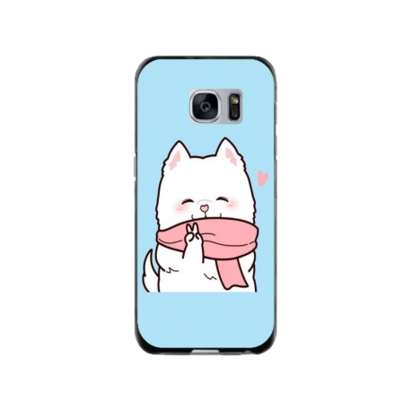 Husa personalizata tip carcasa HQPrint pentru Samsung Galaxy S7 Edge, model Cute Puppy, multicolor, S1D1M0232