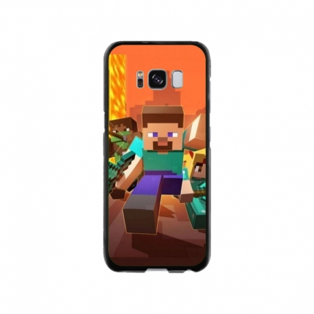 Husa personalizata tip carcasa HQPrint pentru Samsung Galaxy S8, model Minecraft 1, multicolor, S1D1M0125
