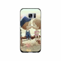 Husa personalizata tip carcasa HQPrint pentru Samsung Galaxy S7 Edge, model Kiss, multicolor, S1D1M0259