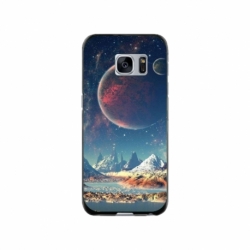 Husa personalizata tip carcasa HQPrint pentru Samsung Galaxy S7 Edge, model Alien Planet, multicolor, S1D1M0264