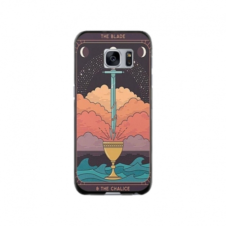 Husa personalizata tip carcasa HQPrint pentru Samsung Galaxy S7 Edge, model Tarrot, multicolor, S1D1M0267