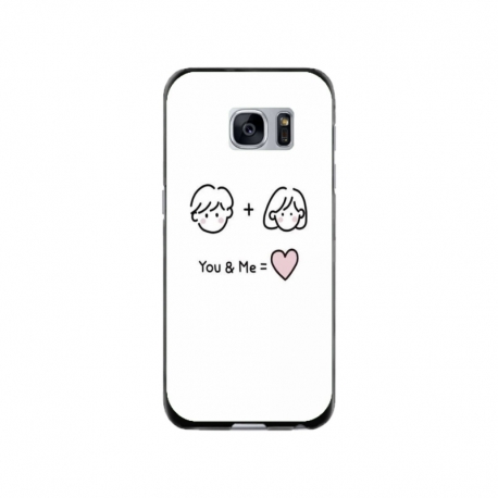 Husa personalizata tip carcasa HQPrint pentru Samsung Galaxy S7 Edge, model You and Me, multicolor, S1D1M0274