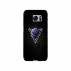 Husa personalizata tip carcasa HQPrint pentru Samsung Galaxy S7 Edge, model Triangle Planet, multicolor, S1D1M0278