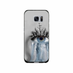 Husa personalizata tip carcasa HQPrint pentru Samsung Galaxy S7 Edge, model Teary Eye, multicolor, S1D1M0307