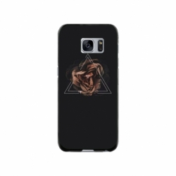 Husa personalizata tip carcasa HQPrint pentru Samsung Galaxy S7 Edge, model Triangle Rose, multicolor, S1D1M0316