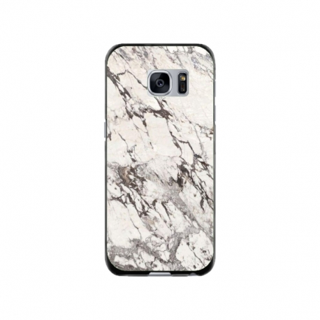 Husa personalizata tip carcasa HQPrint pentru Samsung Galaxy S7 Edge, model White Marble, multicolor, S1D1M0325