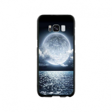 Husa personalizata tip carcasa HQPrint pentru Samsung Galaxy S8, model Moon Sky, multicolor, S1D1M0228