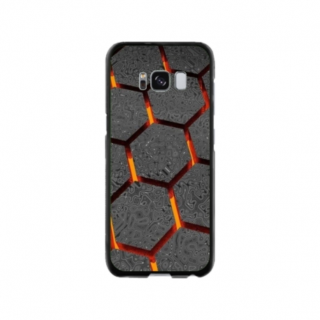 Husa personalizata tip carcasa HQPrint pentru Samsung Galaxy S8, model Lava Hex, multicolor, S1D1M0265