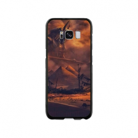 Husa personalizata tip carcasa HQPrint pentru Samsung Galaxy S8, model Anubis, multicolor, S1D1M0281