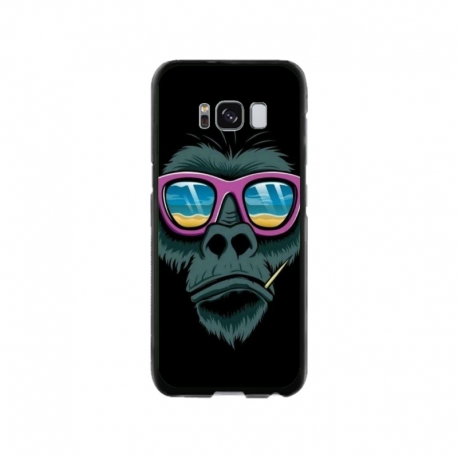 Husa personalizata tip carcasa HQPrint pentru Samsung Galaxy S8, model Gorilla, multicolor, S1D1M0288