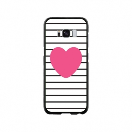 Husa personalizata tip carcasa HQPrint pentru Samsung Galaxy S8, model Heart, multicolor, S1D1M0291