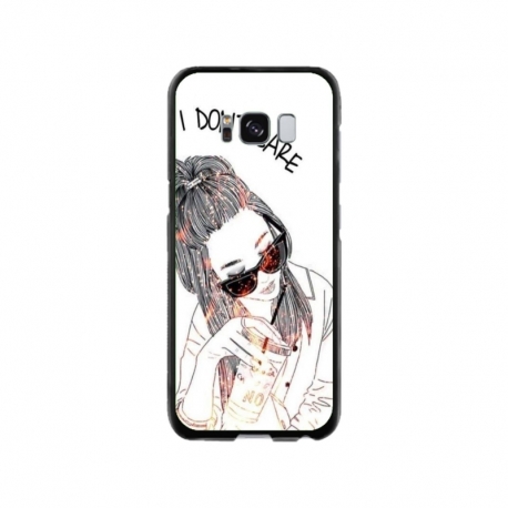 Husa personalizata tip carcasa HQPrint pentru Samsung Galaxy S8, model I dont care, multicolor, S1D1M0320