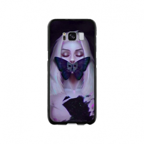 Husa personalizata tip carcasa HQPrint pentru Samsung Galaxy S8, model Butterfly Mouth 1, multicolor, S1D1M0351