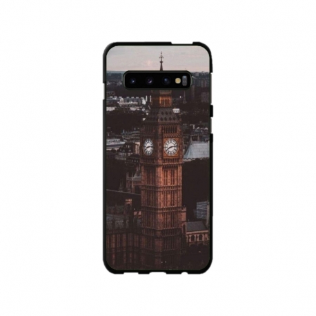 Husa personalizata tip carcasa HQPrint pentru Samsung Galaxy S10, model Big Ben 2, multicolor, S1D1M0014