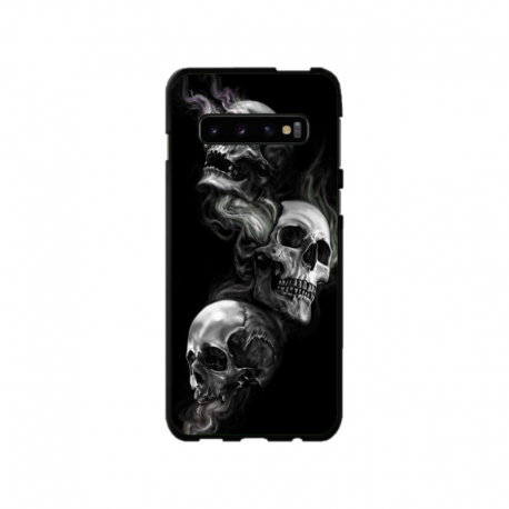 Husa personalizata tip carcasa HQPrint pentru Samsung Galaxy S10, model Skulls, multicolor, S1D1M0032