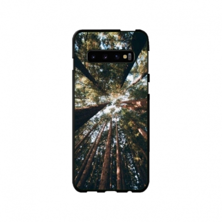 Husa personalizata tip carcasa HQPrint pentru Samsung Galaxy S10, model Tree perspective, multicolor, S1D1M0079