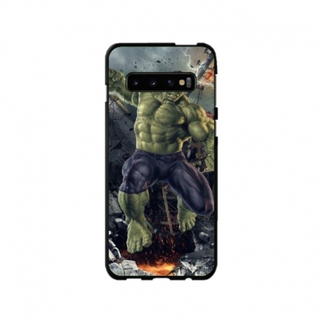 Husa personalizata tip carcasa HQPrint pentru Samsung Galaxy S10, model Hulk 1, multicolor, S1D1M0099