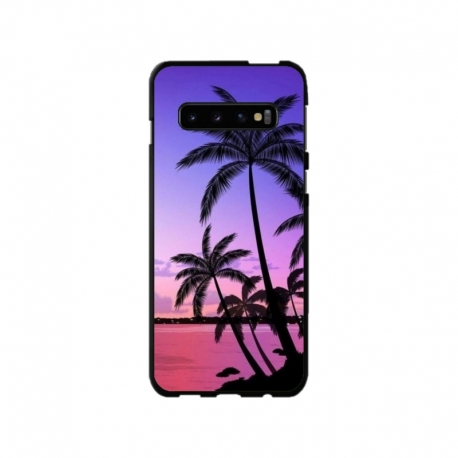 Husa personalizata tip carcasa HQPrint pentru Samsung Galaxy S10, model Beach View 2, multicolor, S1D1M0137