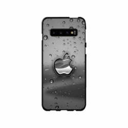 Husa personalizata tip carcasa HQPrint pentru Samsung Galaxy S10, model Rainy Apple logo, multicolor, S1D1M0148