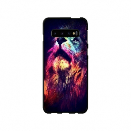 Husa personalizata tip carcasa HQPrint pentru Samsung Galaxy S10 Plus, model Celestial Lion, multicolor, S1D1M0002