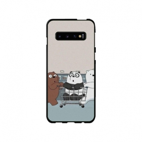 Husa personalizata tip carcasa HQPrint pentru Samsung Galaxy S10 Plus, model Bears 1, multicolor, S1D1M0003