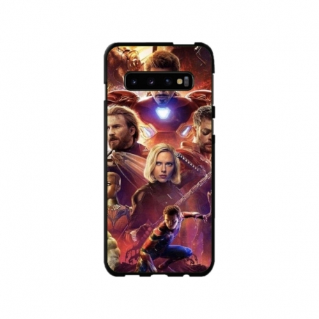 Husa personalizata tip carcasa HQPrint pentru Samsung Galaxy S10 Plus, model Avengers Inifinity War, multicolor, S1D1M0010