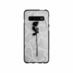 Husa personalizata tip carcasa HQPrint pentru Samsung Galaxy S10 Plus, model Black Rose, multicolor, S1D1M0021
