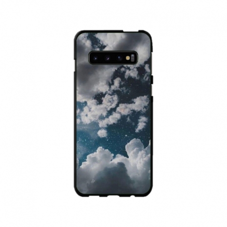 Husa personalizata tip carcasa HQPrint pentru Samsung Galaxy S10 Plus, model Blue Sky, multicolor, S1D1M0023
