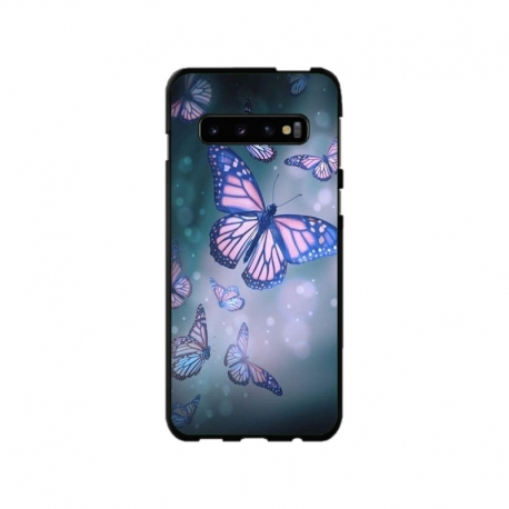 Husa personalizata tip carcasa HQPrint pentru Samsung Galaxy S10 Plus, model Butterfly 1, multicolor, S1D1M0028