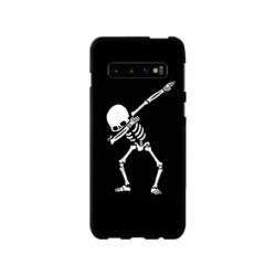 Husa personalizata tip carcasa HQPrint pentru Samsung Galaxy S10 Plus, model Dab Skeleton, multicolor, S1D1M0034