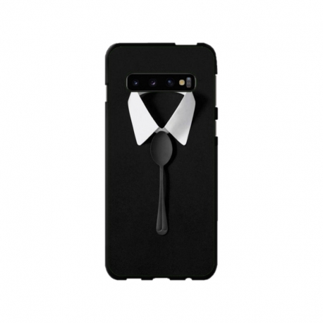 Husa personalizata tip carcasa HQPrint pentru Samsung Galaxy S10 Plus, model Mr Fancy, multicolor, S1D1M0036