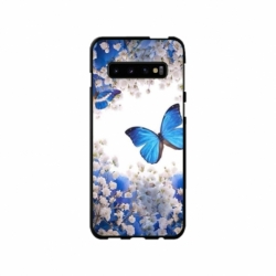 Husa personalizata tip carcasa HQPrint pentru Samsung Galaxy S10 Plus, model Butterfly 4, multicolor, S1D1M0041