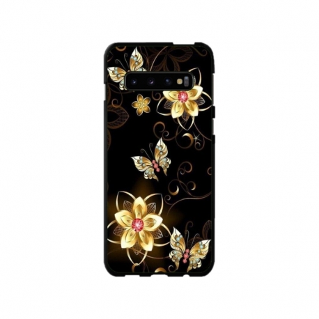Husa personalizata tip carcasa HQPrint pentru Samsung Galaxy S10 Plus, model Butterfly 5, multicolor, S1D1M0042