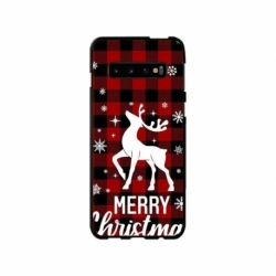 Husa personalizata tip carcasa HQPrint pentru Samsung Galaxy S10 Plus, model Merry Christmas Reindeer 2, multicolor, S1D1M0050