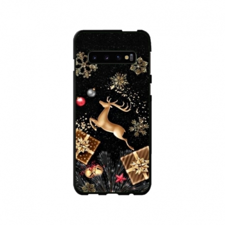 Husa personalizata tip carcasa HQPrint pentru Samsung Galaxy S10 Plus, model Reindeer 2, multicolor, S1D1M0052