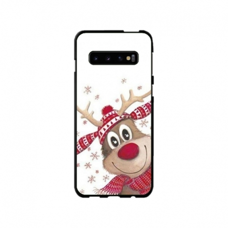 Husa personalizata tip carcasa HQPrint pentru Samsung Galaxy S10 Plus, model Reindeer 3, multicolor, S1D1M0053