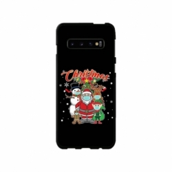 Husa personalizata tip carcasa HQPrint pentru Samsung Galaxy S10 Plus, model Covid Christmas, multicolor, S1D1M0054