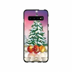 Husa personalizata tip carcasa HQPrint pentru Samsung Galaxy S10 Plus, model Christmas Tree 1, multicolor, S1D1M0057
