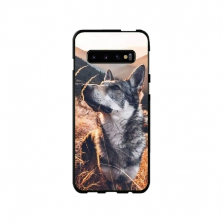 Husa personalizata tip carcasa HQPrint pentru Samsung Galaxy S10 Plus, model Dog 1, multicolor, S1D1M0064