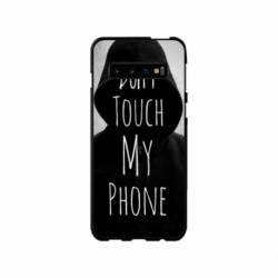 Husa personalizata tip carcasa HQPrint pentru Samsung Galaxy S10 Plus, model Dont touch my phone 2, multicolor, S1D1M0065