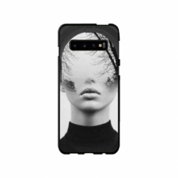 Husa personalizata tip carcasa HQPrint pentru Samsung Galaxy S10 Plus, model Abstract Lady, multicolor, S1D1M0066
