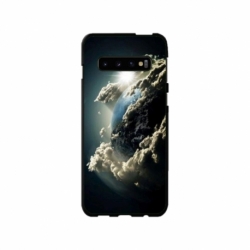 Husa personalizata tip carcasa HQPrint pentru Samsung Galaxy S10 Plus, model Cloudy Earth, multicolor, S1D1M0067