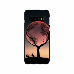 Husa personalizata tip carcasa HQPrint pentru Samsung Galaxy S10 Plus, model Moon Tree, multicolor, S1D1M0068