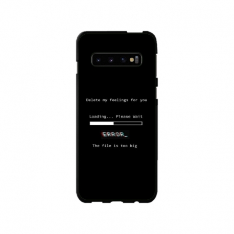 Husa personalizata tip carcasa HQPrint pentru Samsung Galaxy S10 Plus, model Delete Feelings, multicolor, S1D1M0069