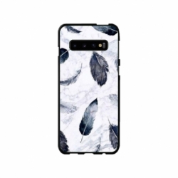 Husa personalizata tip carcasa HQPrint pentru Samsung Galaxy S10 Plus, model Leaf Design 2, multicolor, S1D1M0071