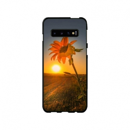Husa personalizata tip carcasa HQPrint pentru Samsung Galaxy S10, model Sunflower 2, multicolor, S1D1M0194