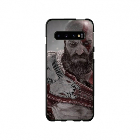 Husa personalizata tip carcasa HQPrint pentru Samsung Galaxy S10 Plus, model God of War 2, multicolor, S1D1M0081