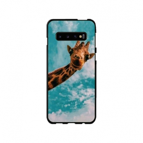 Husa personalizata tip carcasa HQPrint pentru Samsung Galaxy S10 Plus, model Giraffe 2, multicolor, S1D1M0096