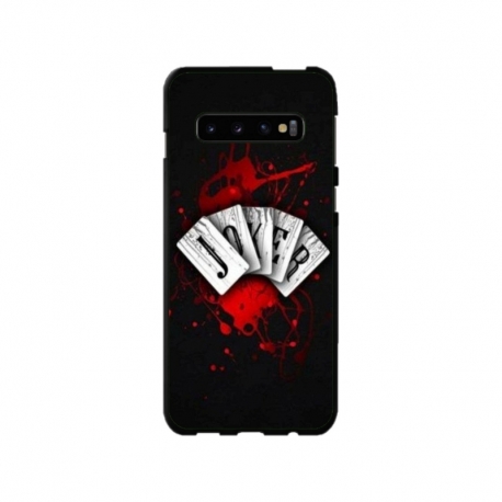 Husa personalizata tip carcasa HQPrint pentru Samsung Galaxy S10 Plus, model Joker 1, multicolor, S1D1M0106